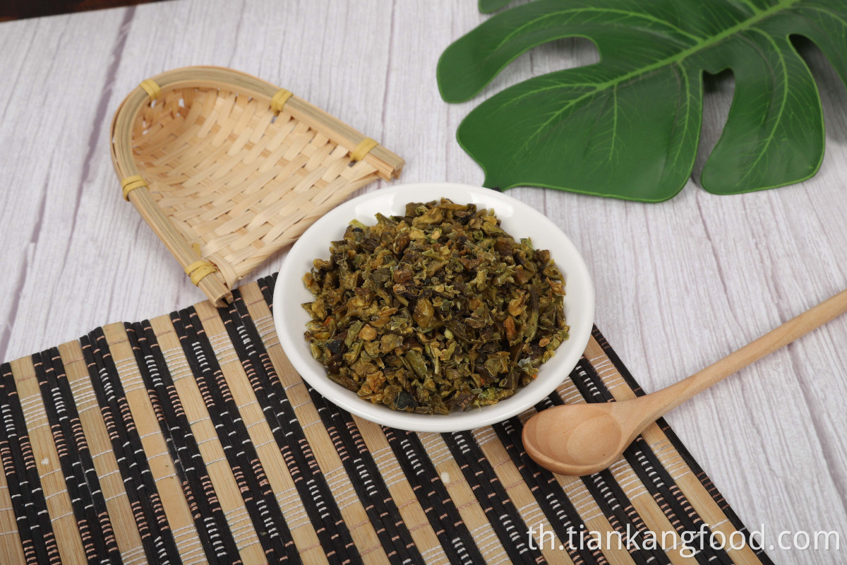 พริกหยวกสีเขียวแห้ง Green Bell Pepper Dehydrated